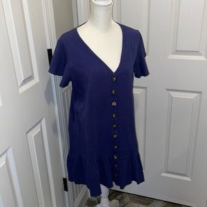 Blue Dress with Buttons